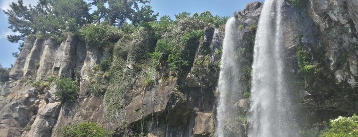 Jeongbang Waterfall is one of Jeju island.