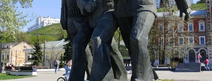 Монумент героям Волжской военной флотилии is one of Скульптуры и памятники  на улицах Н.Новгорода.