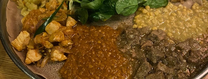Demera Ethiopian Restaurant is one of Vegetarian/Vegan Deliciousness.