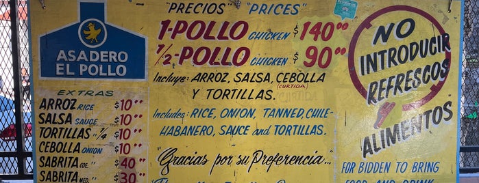 Asadero El Pollo is one of Playa Del Carmen food.