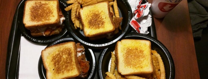Zaxby's Chicken Fingers & Buffalo Wings is one of The 15 Best Places for Grilled Cheese Sandwiches in Raleigh.