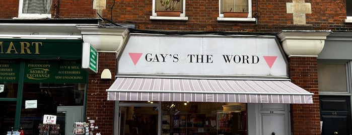 Gay's The Word is one of Queer bookstores.