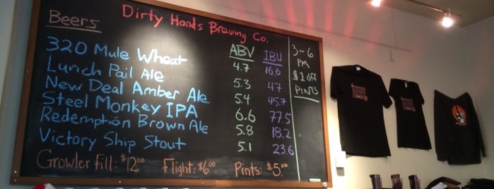 Dirty Hands Brewing is one of Places to try: Vancouver, WA.