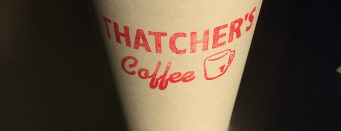 Thatchers Coffee is one of Justenさんのお気に入りスポット.