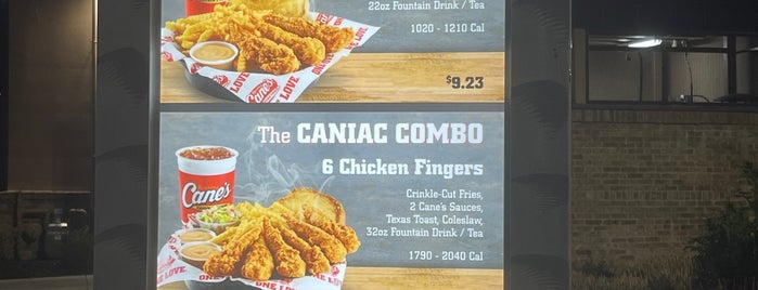 Raising Cane's Chicken Fingers is one of Usual places.