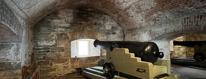 Casemate Museum of Fort Monroe is one of sunny weather spots.