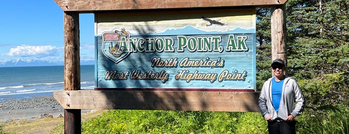 North America's Most Westerly Highway Point-  Anchor Point. is one of Life Below Zero.