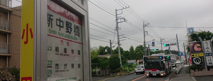 新中野橋 バス停 is one of 柿生駅 | おきゃくやマップ.