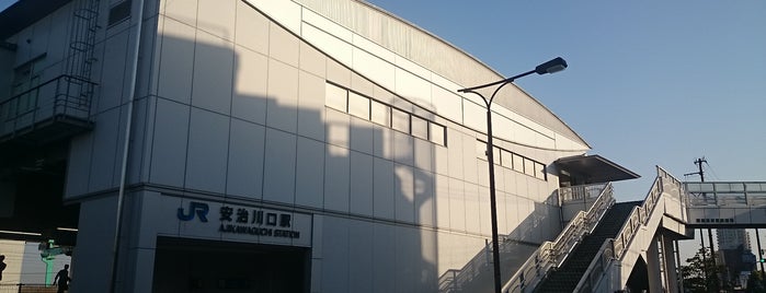 Ajikawaguchi Station is one of 西日本の貨物取扱駅.