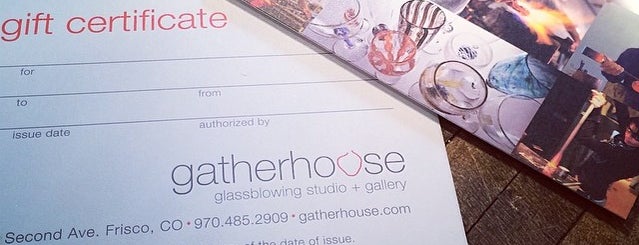 Gatherhouse Glassblowing Studio & Gallery is one of Locais curtidos por Erin.
