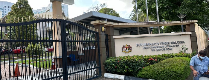 High Commission of Malaysia is one of @Singapore/Singapura #9.