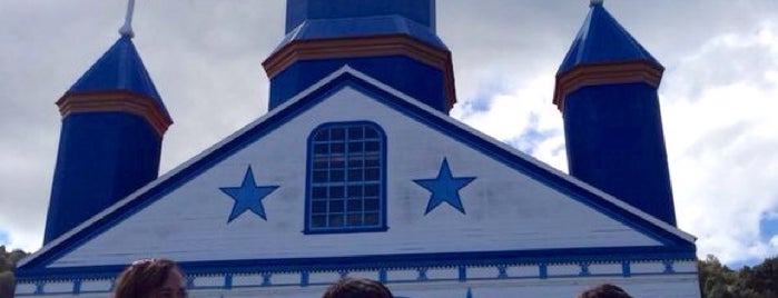 Iglesia Nuestra Señora del Patrocinio de Tenaún is one of Iglesias de Chiloé - Patrimonio de la Humanidad.
