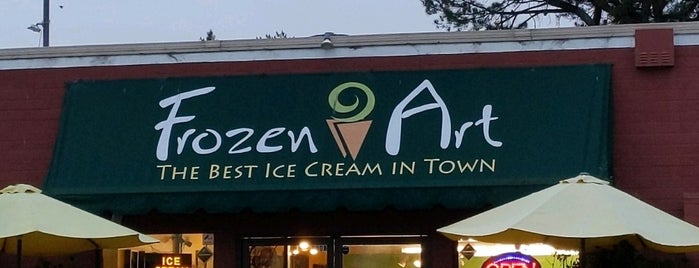 Frozen Art Gourmet Ice Cream is one of santa Rosa, Cali.