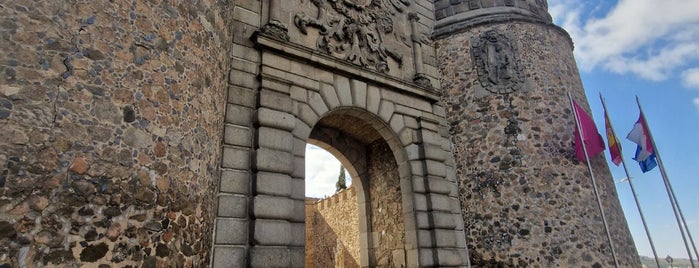 Puerta antigua de Bisagra is one of Toledo, Spain.