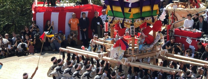 Suwa Shrine is one of 日本各地の太鼓台型山車 Drum Float in JAPAN.