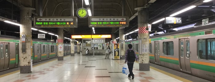 JR Platforms 14-15 is one of 上野駅.