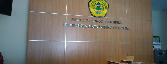 Gedung Fakultas Ekonomi - UNTIRTA is one of College.