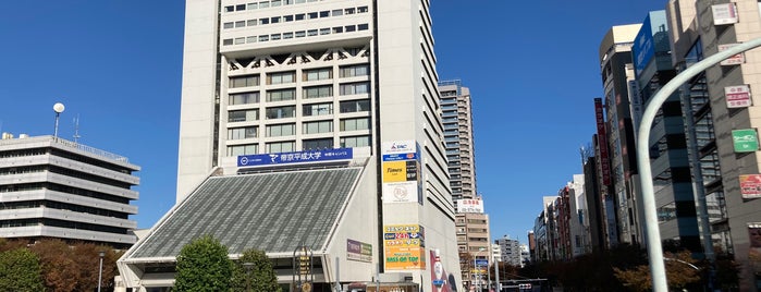 中野駅北口横断歩道橋 is one of 喫煙所.