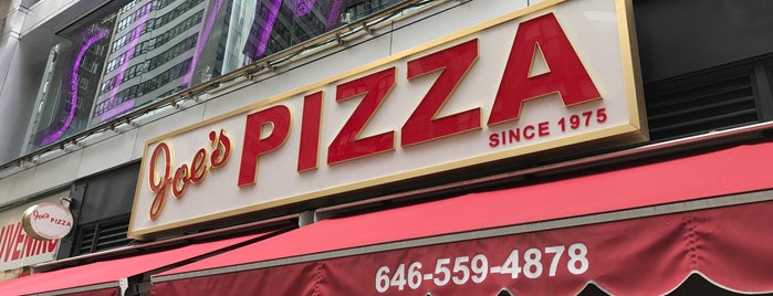 Joe's Pizza is one of New York Favorites.