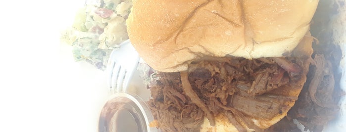 Outpost BBQ is one of Kimmie's Saved Places.