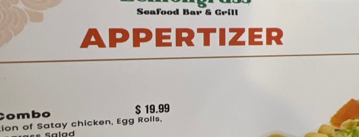 Lemongrass Seafood Bar and Grill is one of Aptos/Capi/SC.
