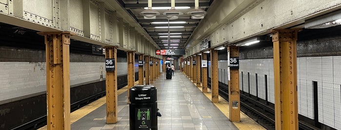 MTA Subway - 36th St (D/N/R) is one of MTA Arts for Transit.
