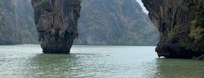 Koh Tapu (James Bond Island) is one of Phuket.