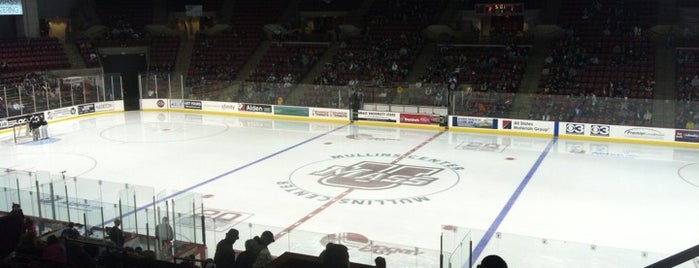 Mullins Center is one of College Hockey Rinks.