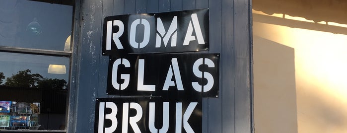 Roma Glasbruk is one of Gotland.