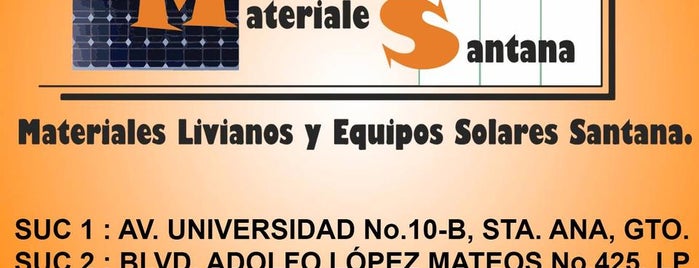 Materiales Livianos y Equipos Solares Santana is one of Afiliados Soy Cliente Consentido 2014.