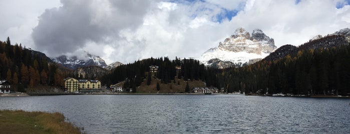 Lago di Misurina is one of Dolomites, IT.
