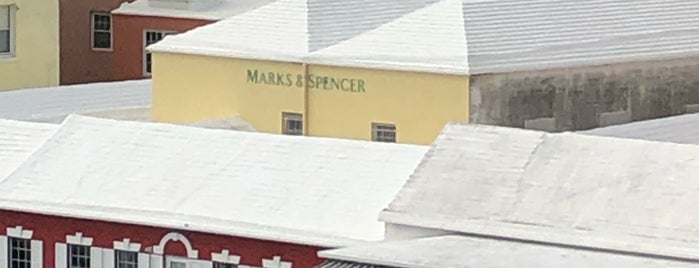 Marks and spencer is one of The Dog's Bollocks' Bermuda.
