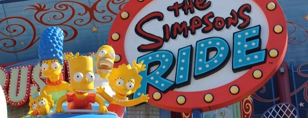 The Simpsons Ride is one of Orte, die M. gefallen.