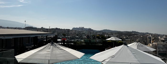 Novotel Hotel Athens is one of Tempat yang Disukai Burcu.