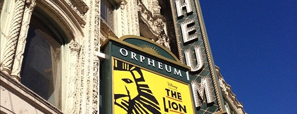 Orpheum Theatre is one of San Francisco's Best Performing Arts - 2013.