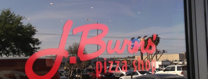 J. Burns Pizza is one of Tempat yang Disukai Theo.