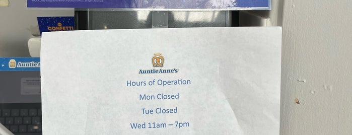 Auntie Anne's is one of NewPark Mall.