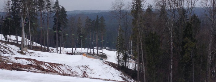 OZOLKALNS ski resort and camping is one of Slēpošanas kalni.