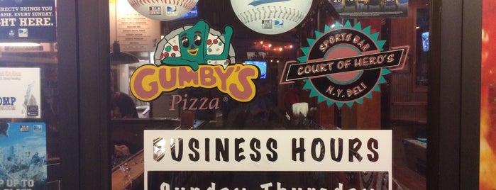 Gumby's Pizza is one of G-ville.