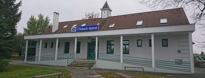 Železniční zastávka Třeboň lázně is one of Železniční stanice ČR (T-U).