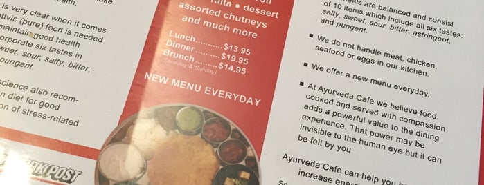 Ayurveda Cafe is one of Vegan Journey NYC.
