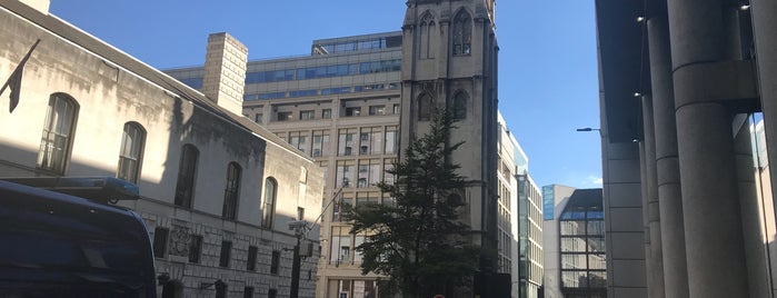 Tower of St. Albans Wood Street is one of London City Churches.