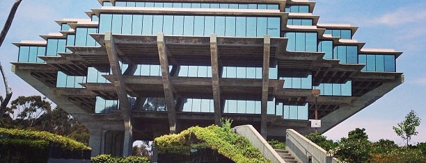 Geisel Library is one of Libraries, Learning, and Leisure.