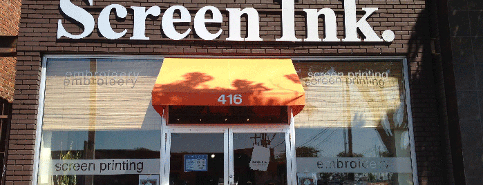 Screen Ink. screen printing and embroidery is one of Downtown Gift Card Locations.