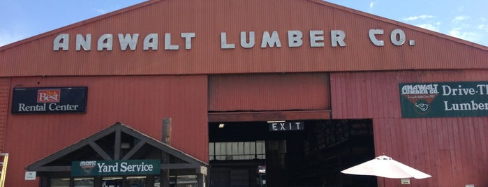 Anawalt Lumber Co is one of Tempat yang Disukai Warrent.