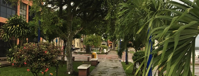 Plaza Ramón Castilla is one of Tempat yang Disukai Marcus.