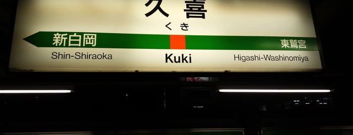 Kuki Station is one of Locais curtidos por Masahiro.
