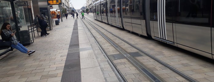 Station Nationale Ⓐ is one of Tramway A de Tours.