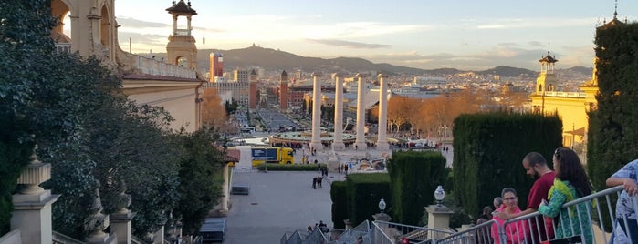 Гора Монтжуик is one of Barcelona.