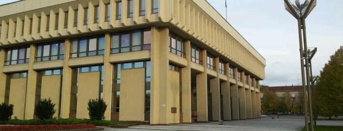 Lietuvos Respublikos Seimas is one of Along the Road to Lithuanian Statehood.